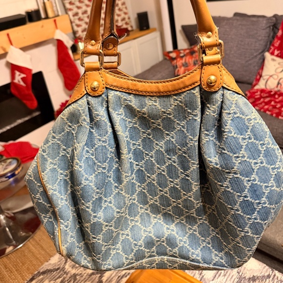 Gucci Vintage Denim Horsebit Bag – Needs TLC, 15+ Years Old - Picture 1 of 6